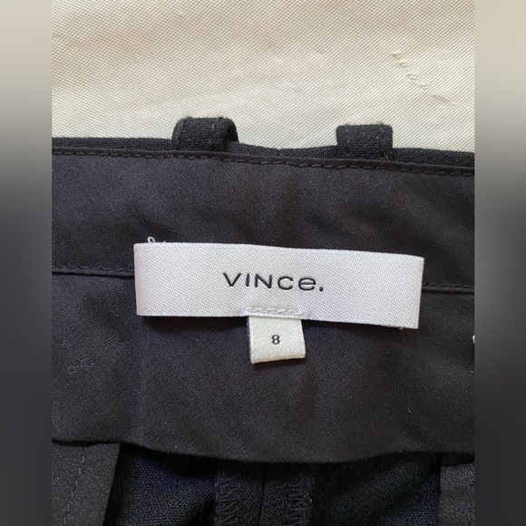 NWT Vince High Waist Tailored Pants. Black. size 8 - Picture 4 of 11